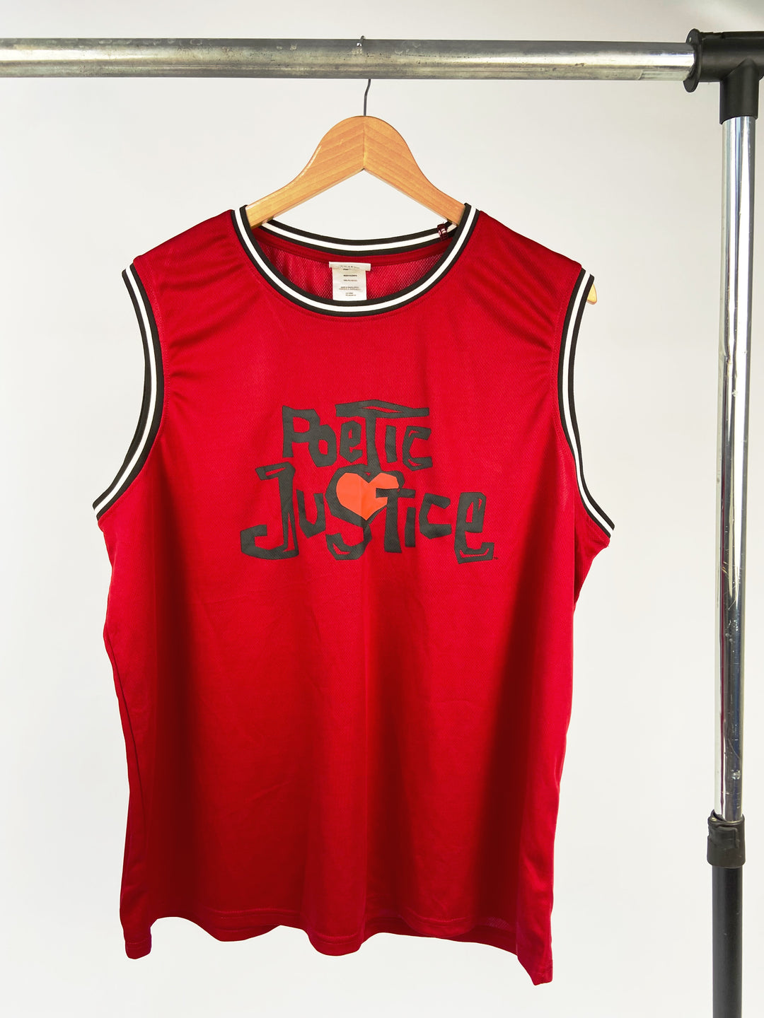 Poetic Justice sleeveless retro t-shirt in red