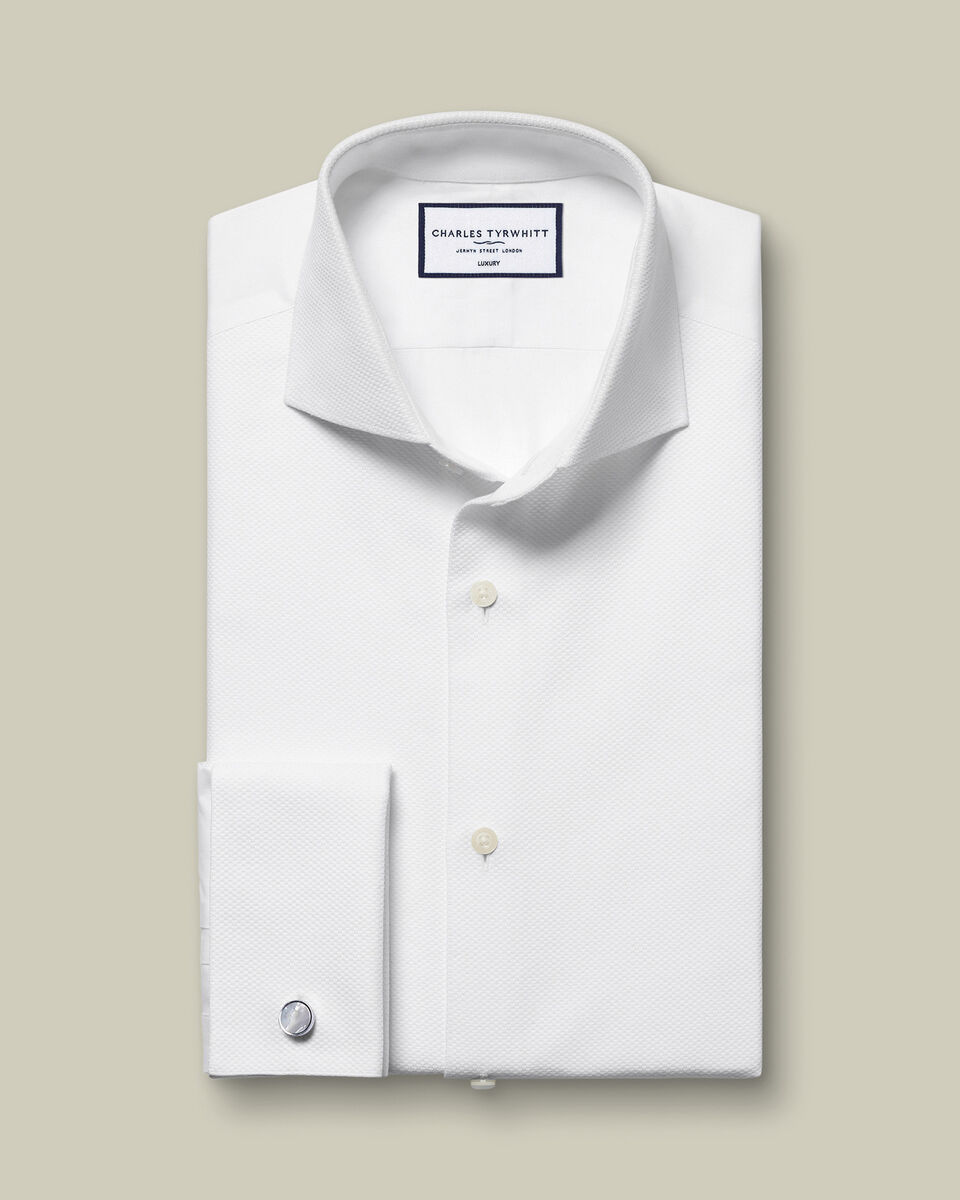 Charles Tywhitt Bib Front Evening Shirt in White