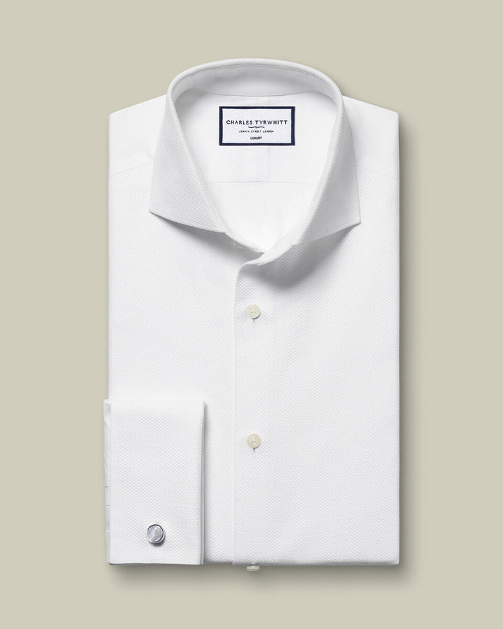 Charles Tywhitt Bib Front Evening Shirt in White