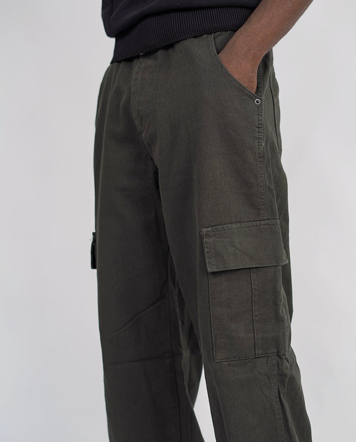 Difransel Cargo Jeans in Dark Green