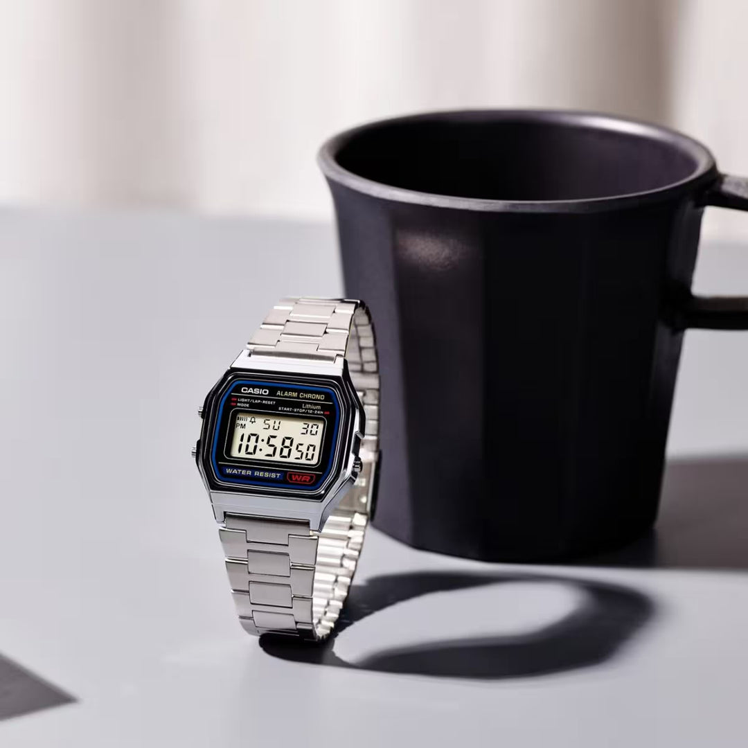 CASIO VINTAGE A158WA-1 in silver
