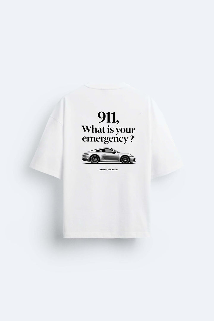 Garm Island 911 T-shirt in white