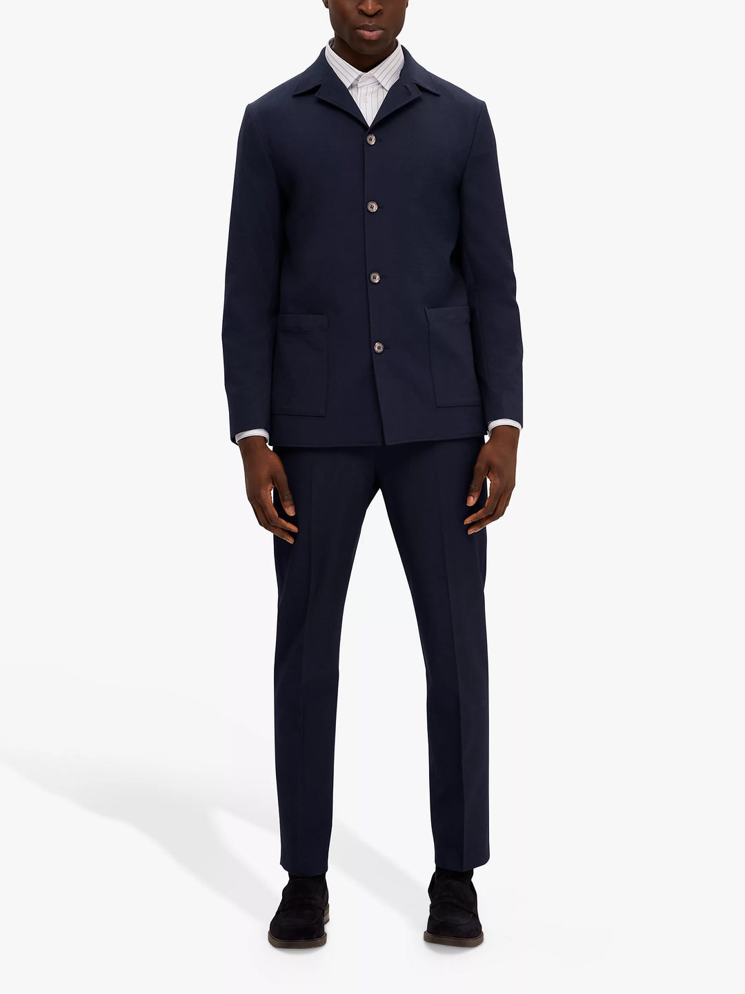 SELECTED HOMME Corby Seersucker Slim Blazer, Navy