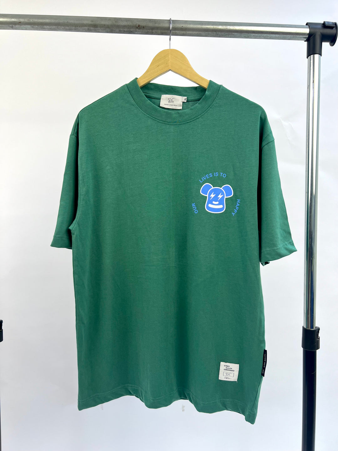 SYC collection teddy bear backprint t-shirt