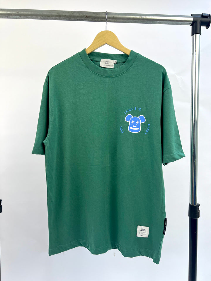 SYC collection teddy bear backprint t-shirt