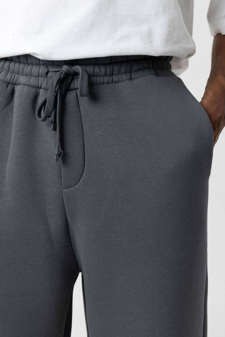 Vamos Premium Straight Fit Sweatpants in Smokey Grey