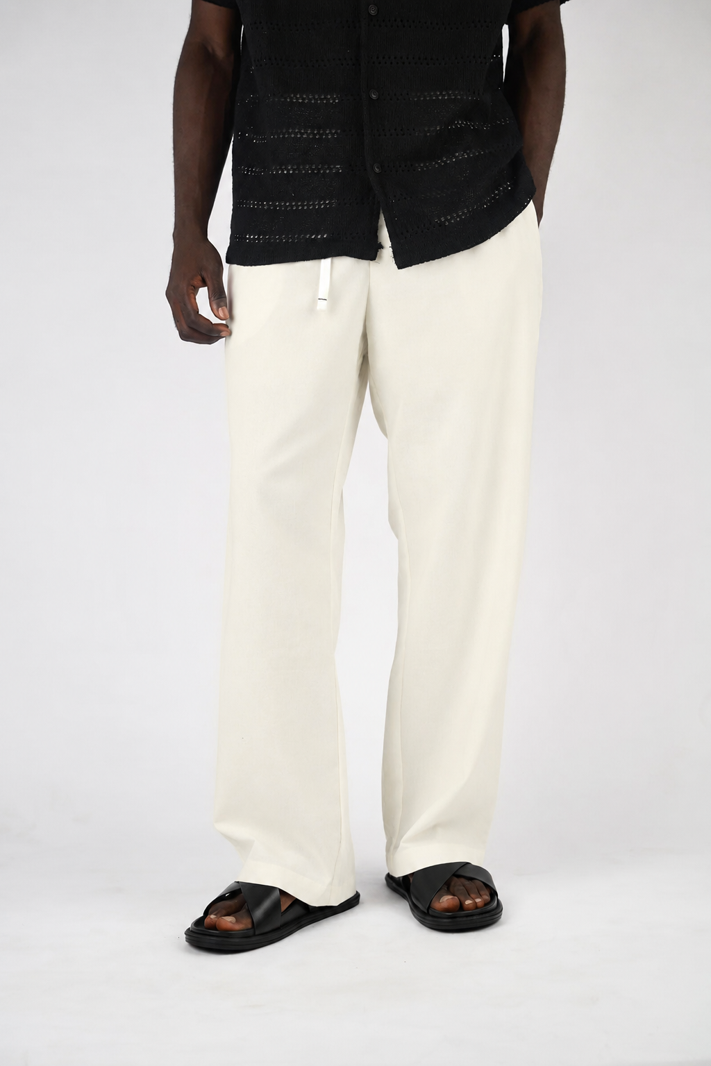 Garm Island Linen Hemp Pants in Off White