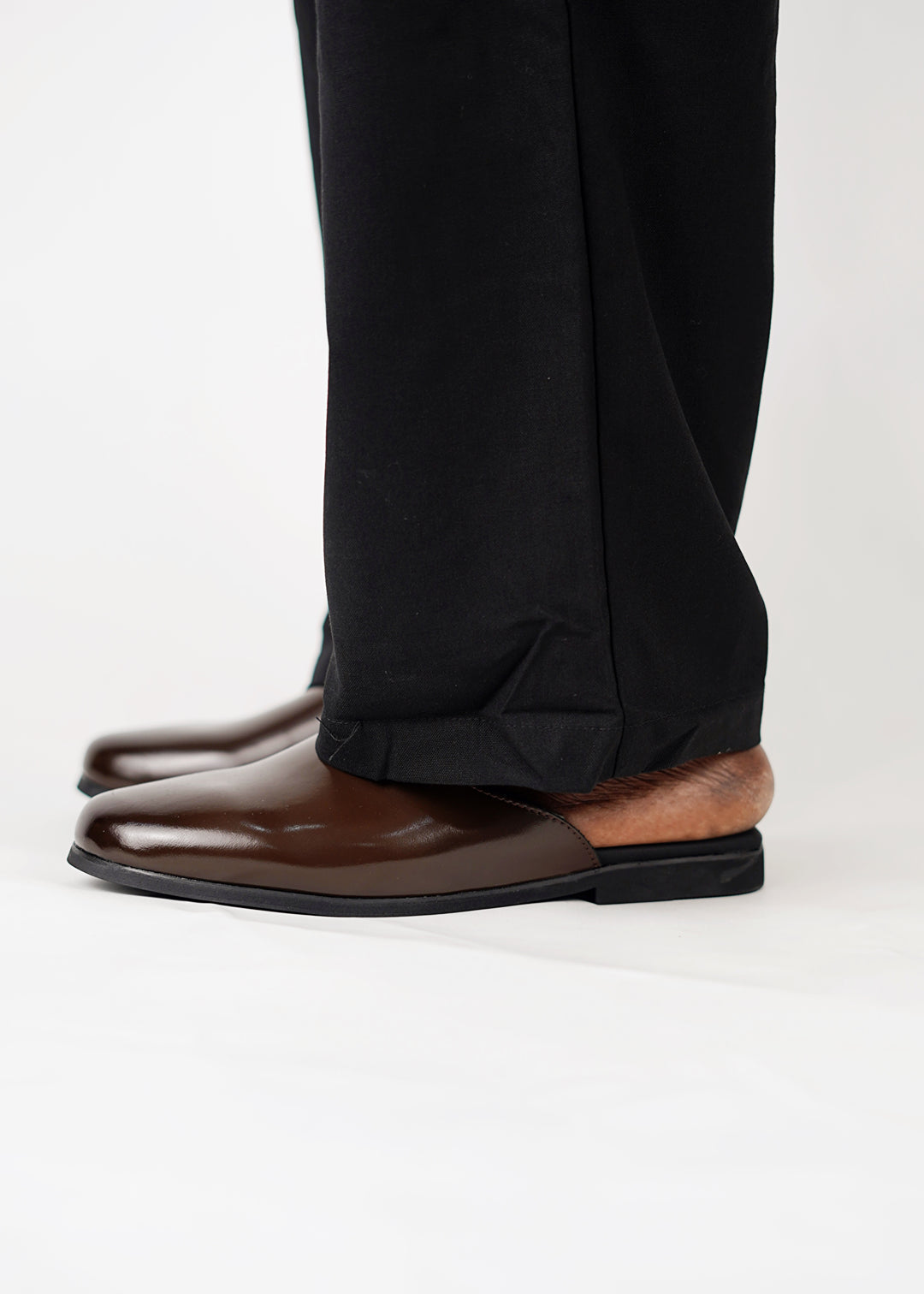 Garm Island Leather Mules in Brown