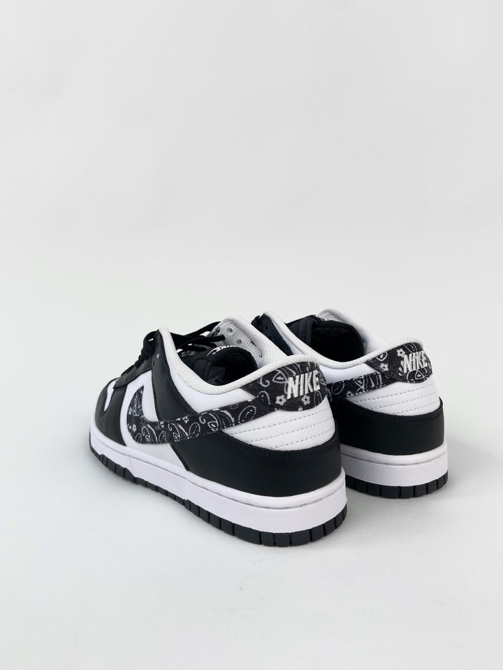 Nike Dunk Low Trainers with Flower detail in Black