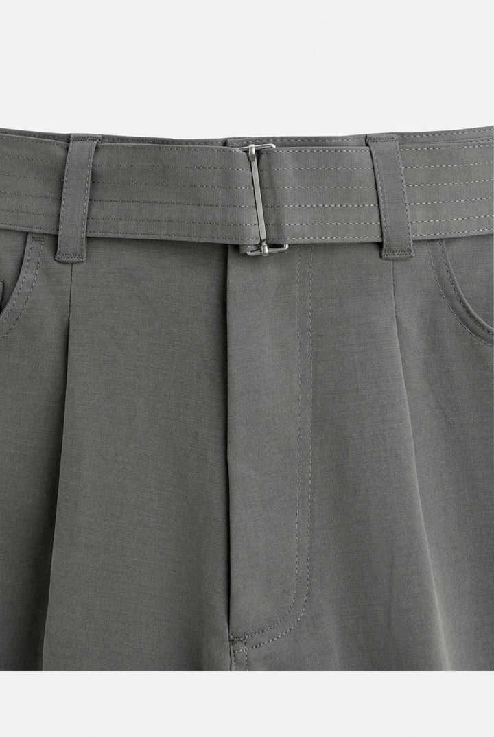 ZARA PLEATED TROUSERS WITH BELT