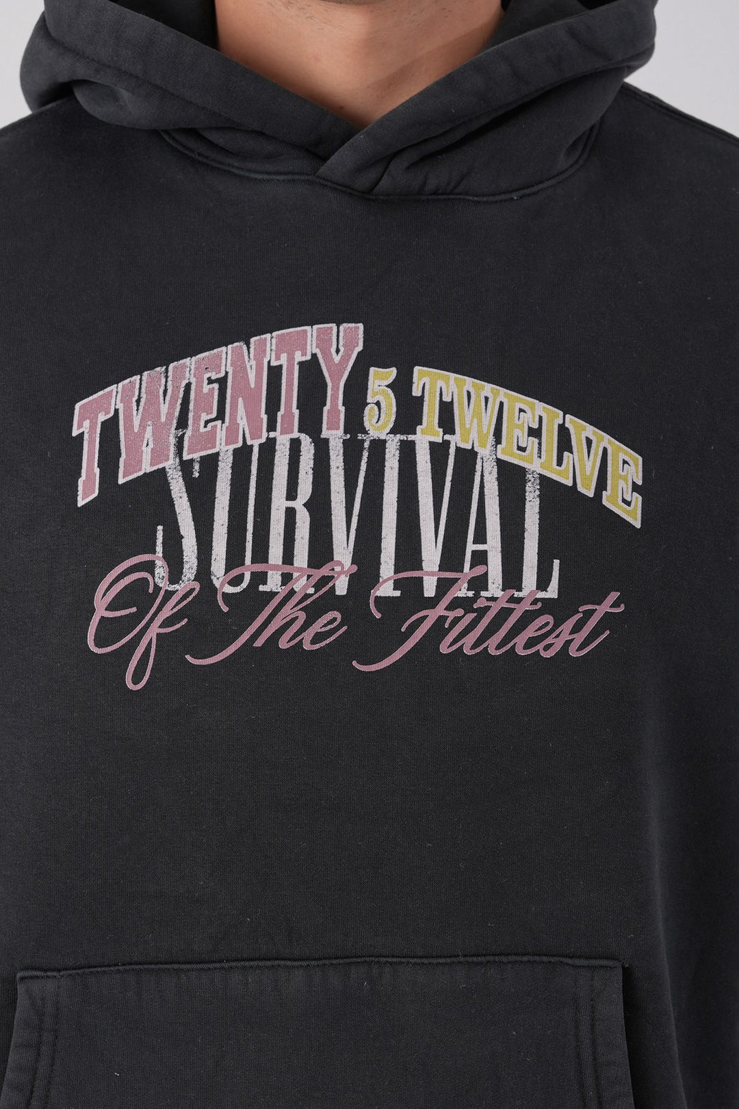 2512 Focus Fit Graphic Hoodie in Wash