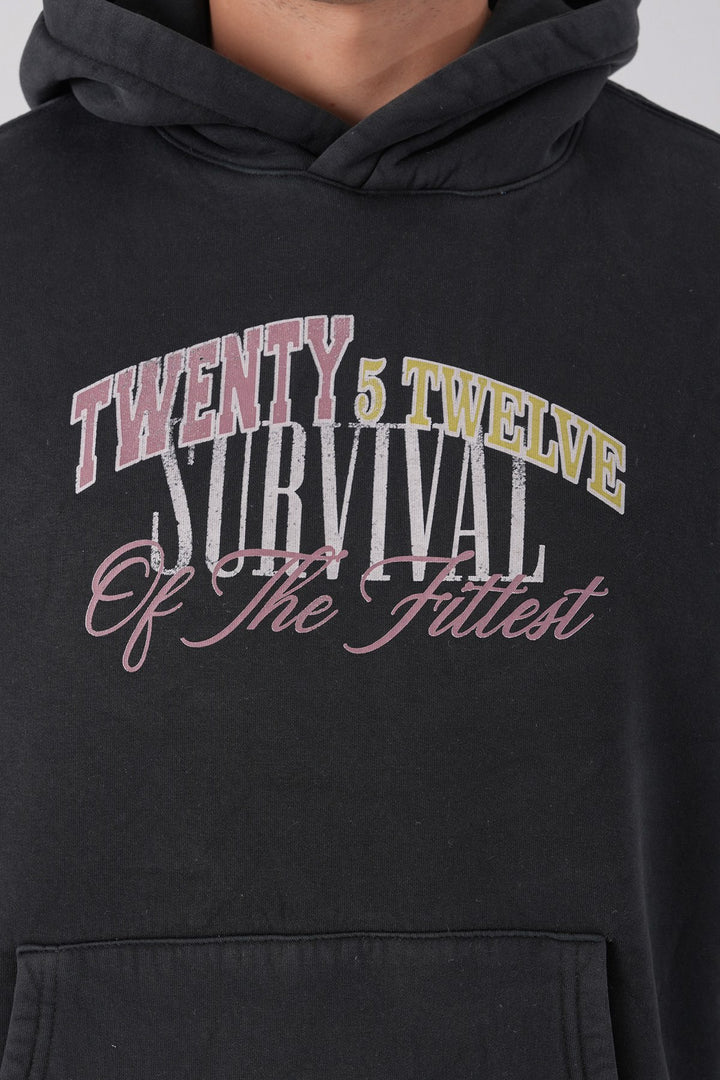 2512 Focus Fit Graphic Hoodie in Wash