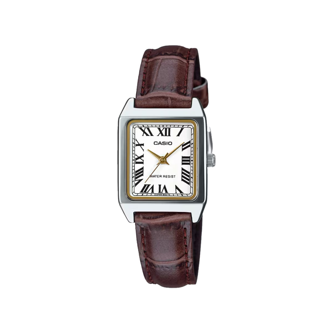 CASIO LTP-V007L-7B2 leather brown strap watch
