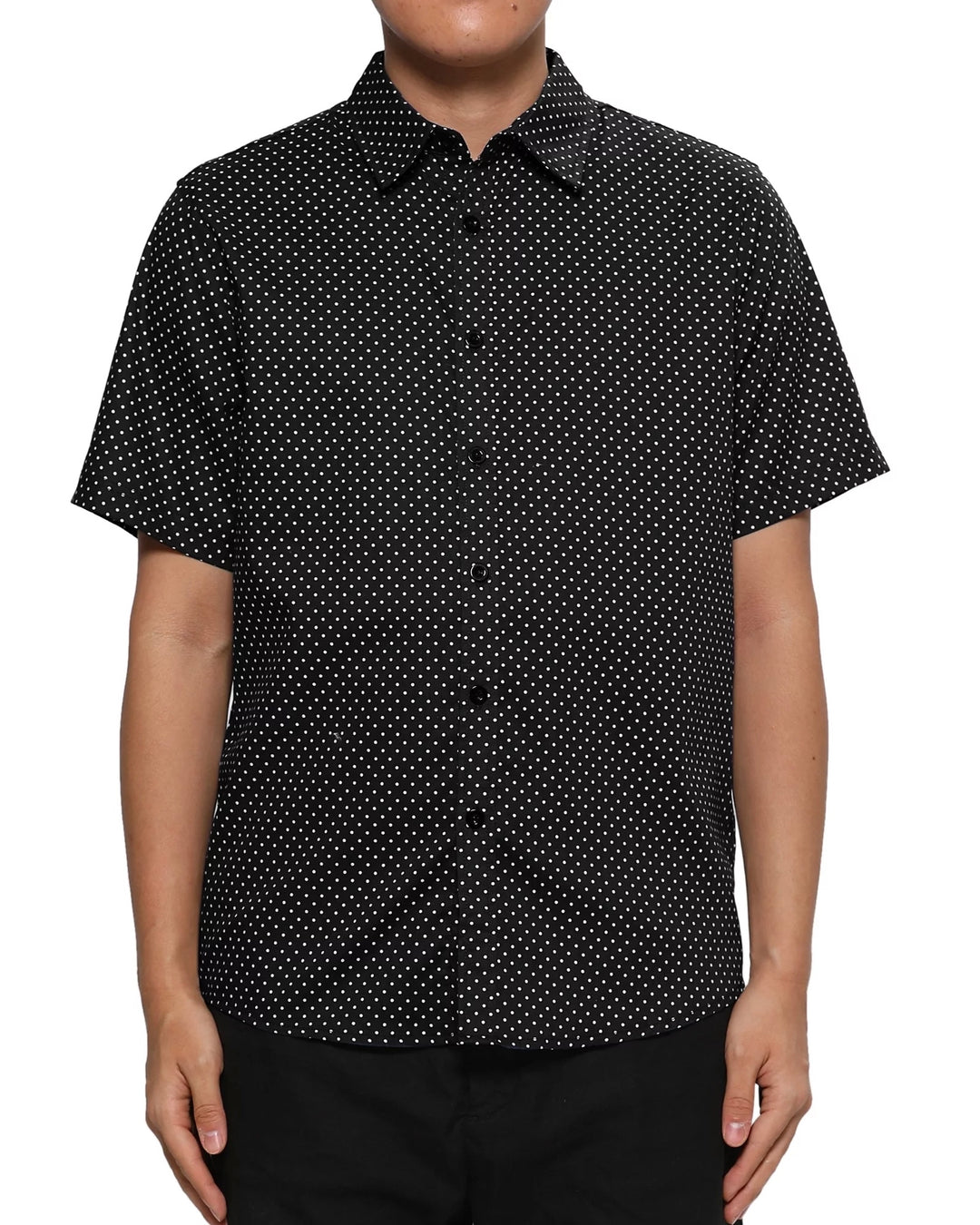 Desert Dunes polka dotted shirt in black