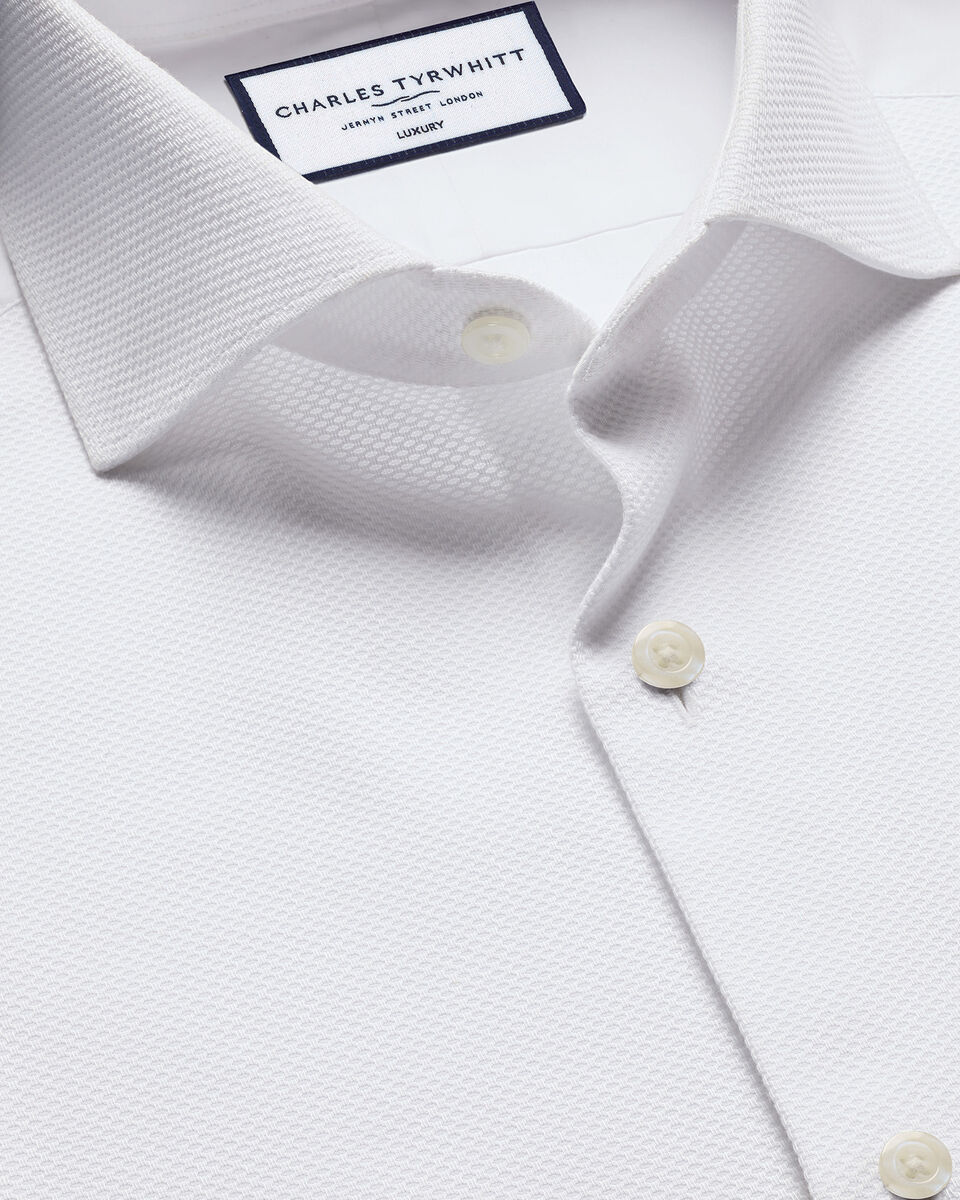Charles Tywhitt Bib Front Evening Shirt in White