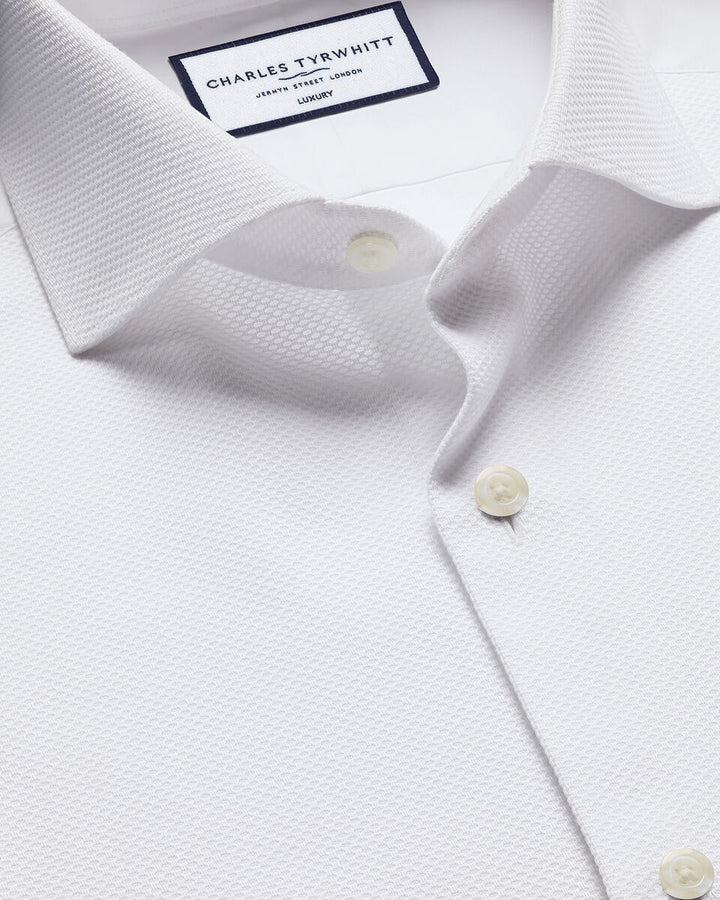 Charles Tywhitt Bib Front Evening Shirt in White