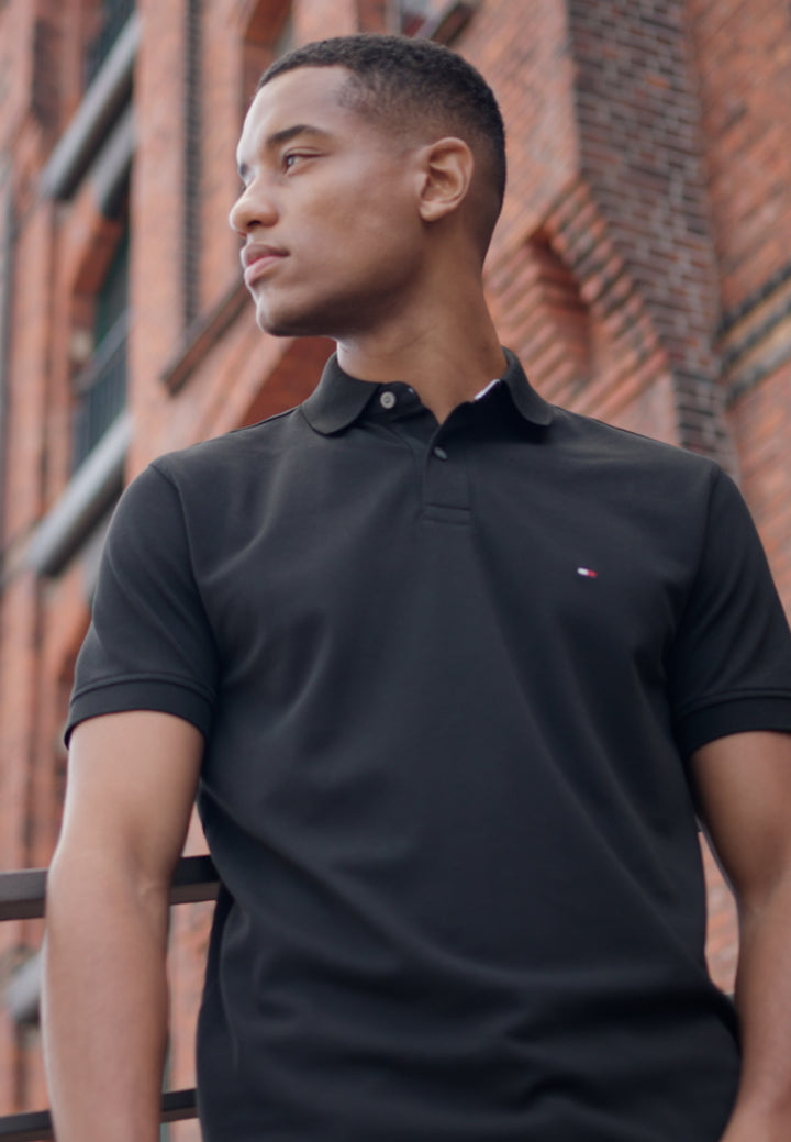 Tommy Hilfiger polo shirt in black