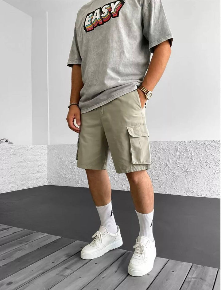 Difransel cargo shorts in sage green