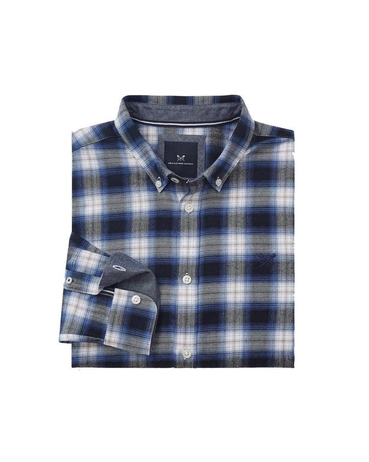 Crew Clothing Company Flannel Shirt in blue