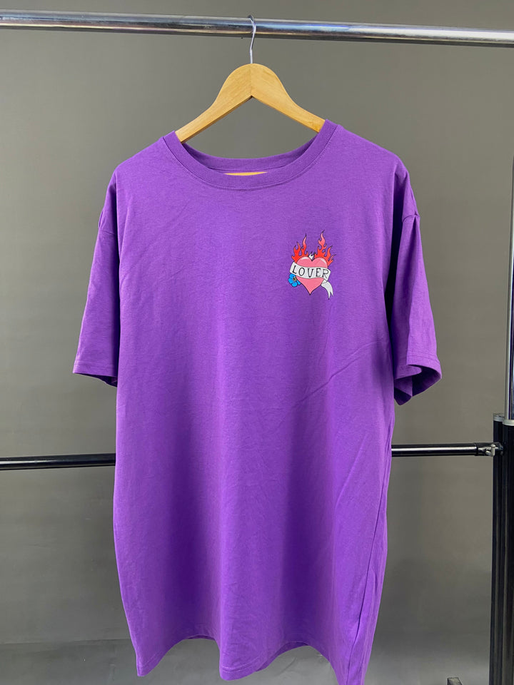 Indian Lover Graphic T-shirt in purple