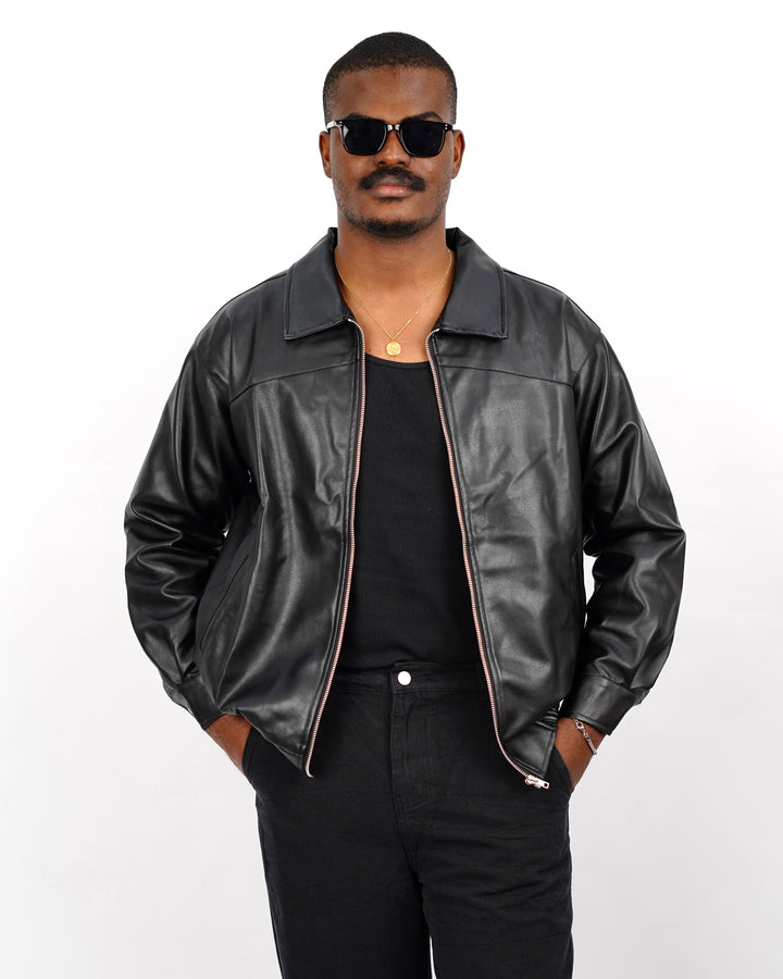 Leather jacket in Black