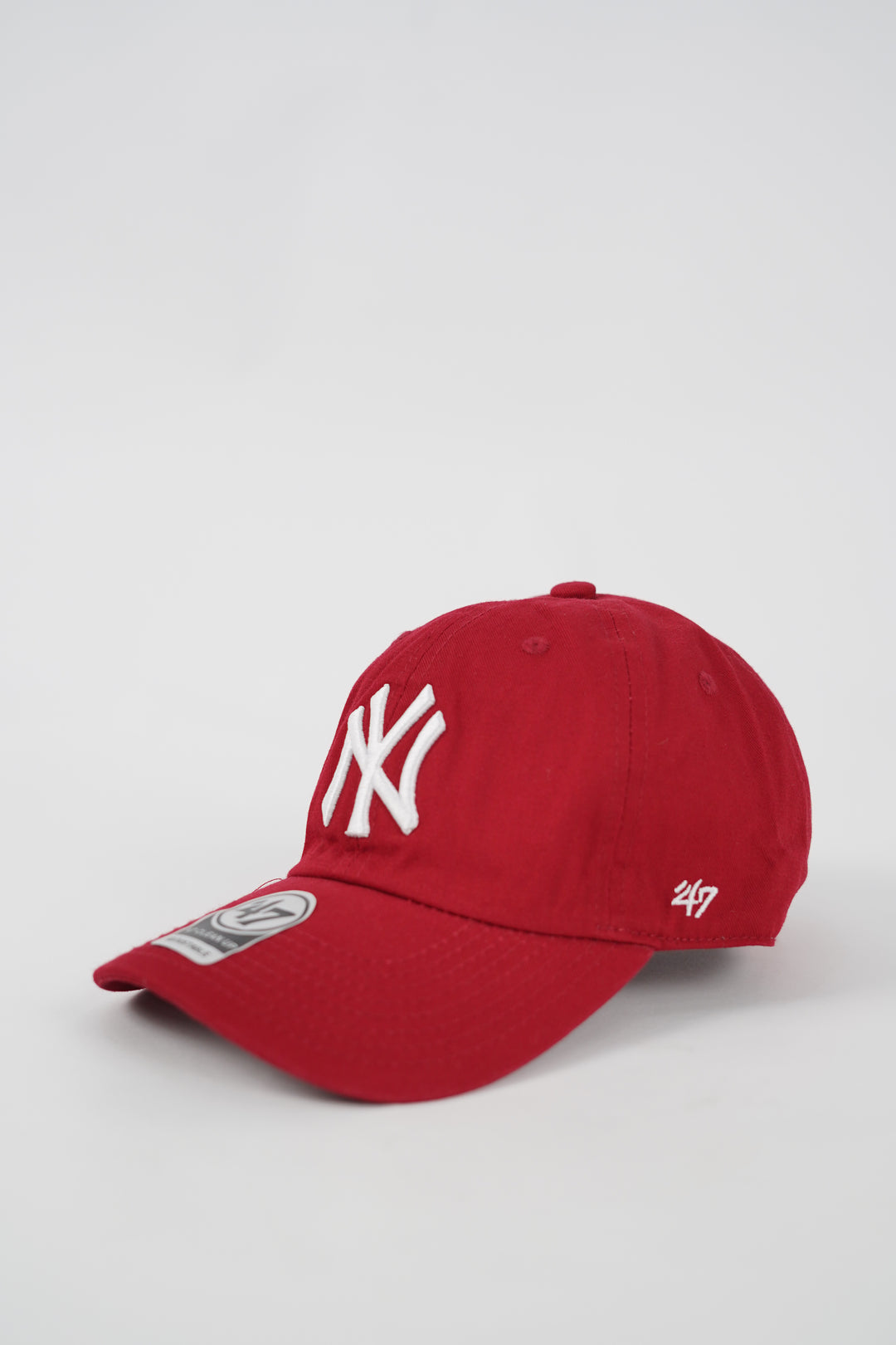 NY Baseball Adjustable Cap in Red
