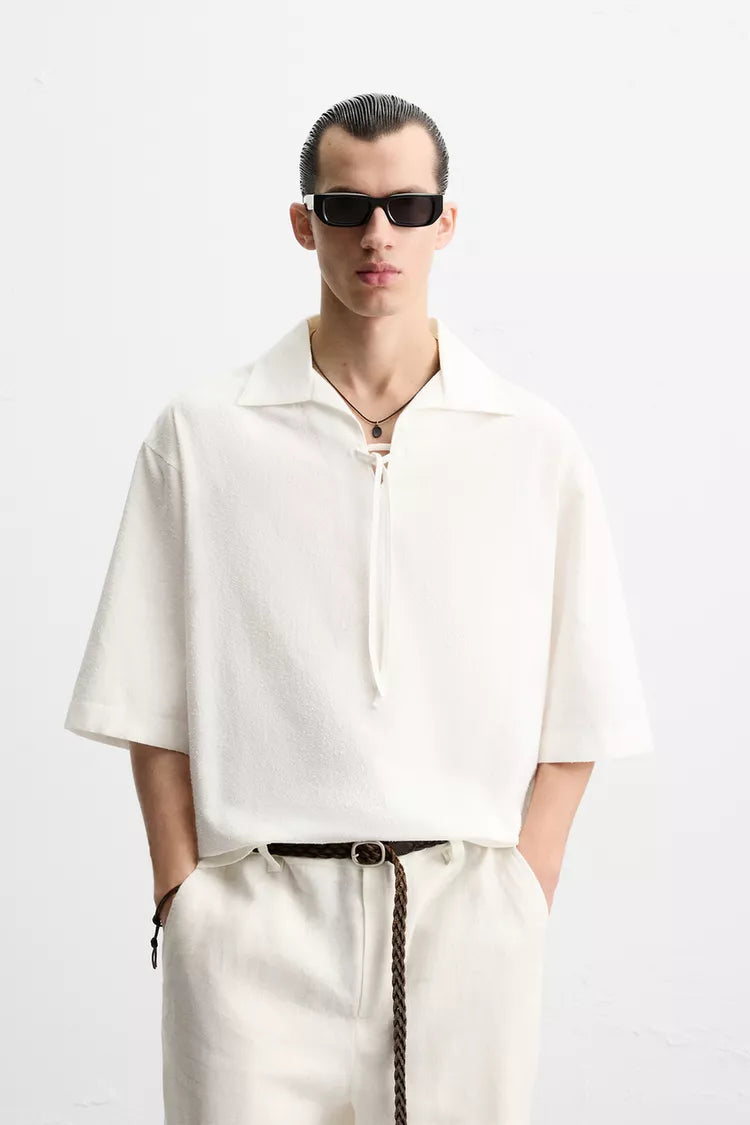 Garm Island Summer Polo Shirt in White
