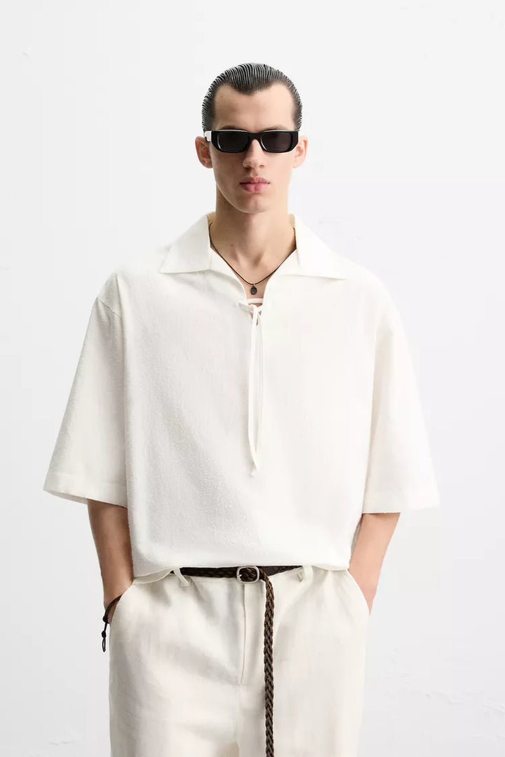 Garm Island Summer Polo Shirt in White