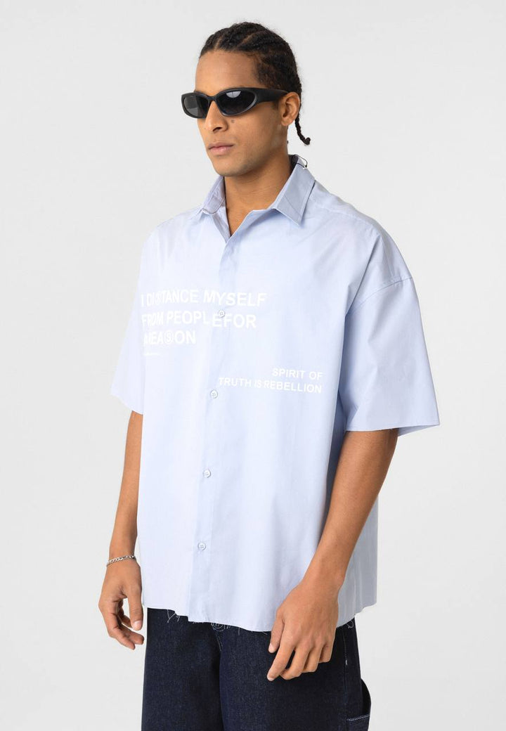 Essence of Life Oversized Shirt in Blue