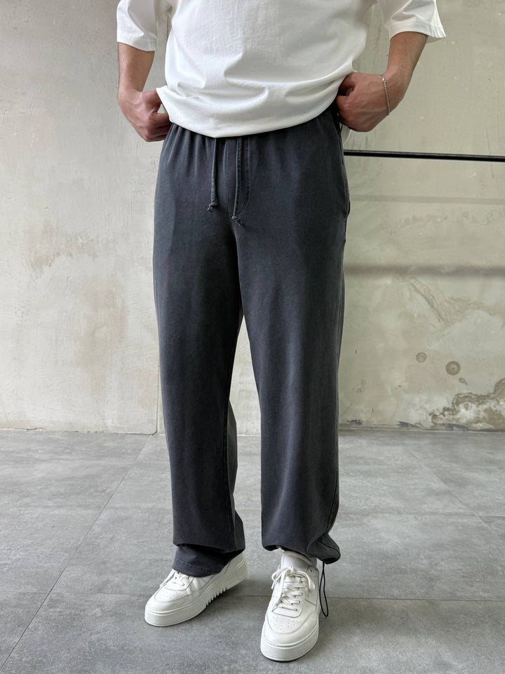 Difransel Cotton Sweatpants in Dark Grey