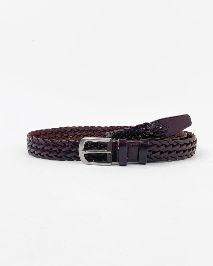 Garm Island Woven Belt in Coffee Brown