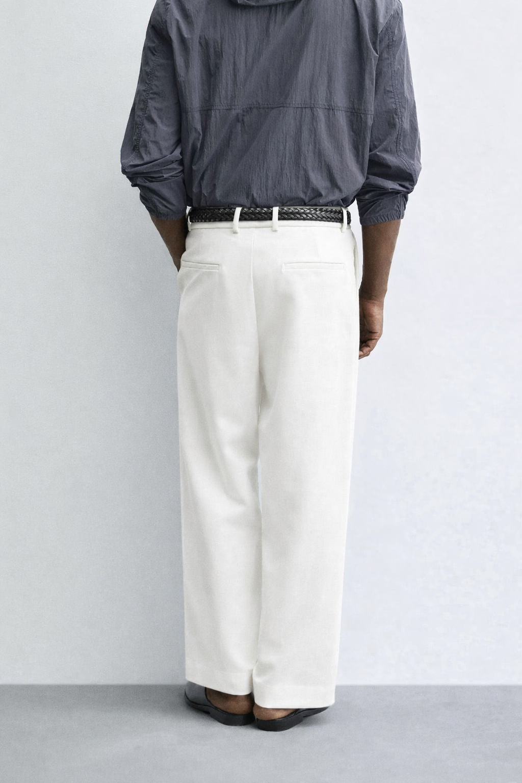 Snazzy smart wide leg pants in white