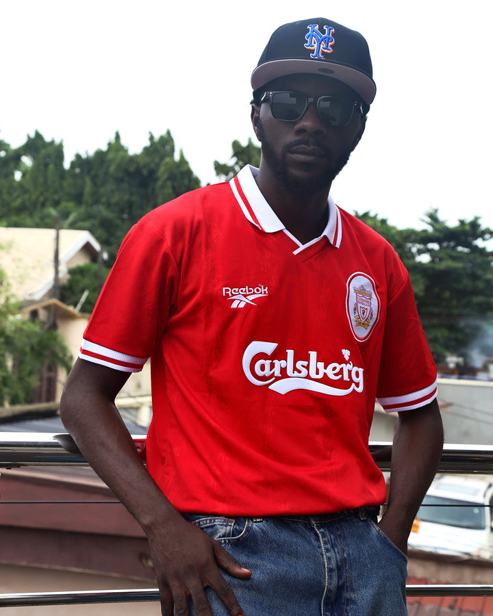 Liverpool Retro Jersey Home T-shirt in red