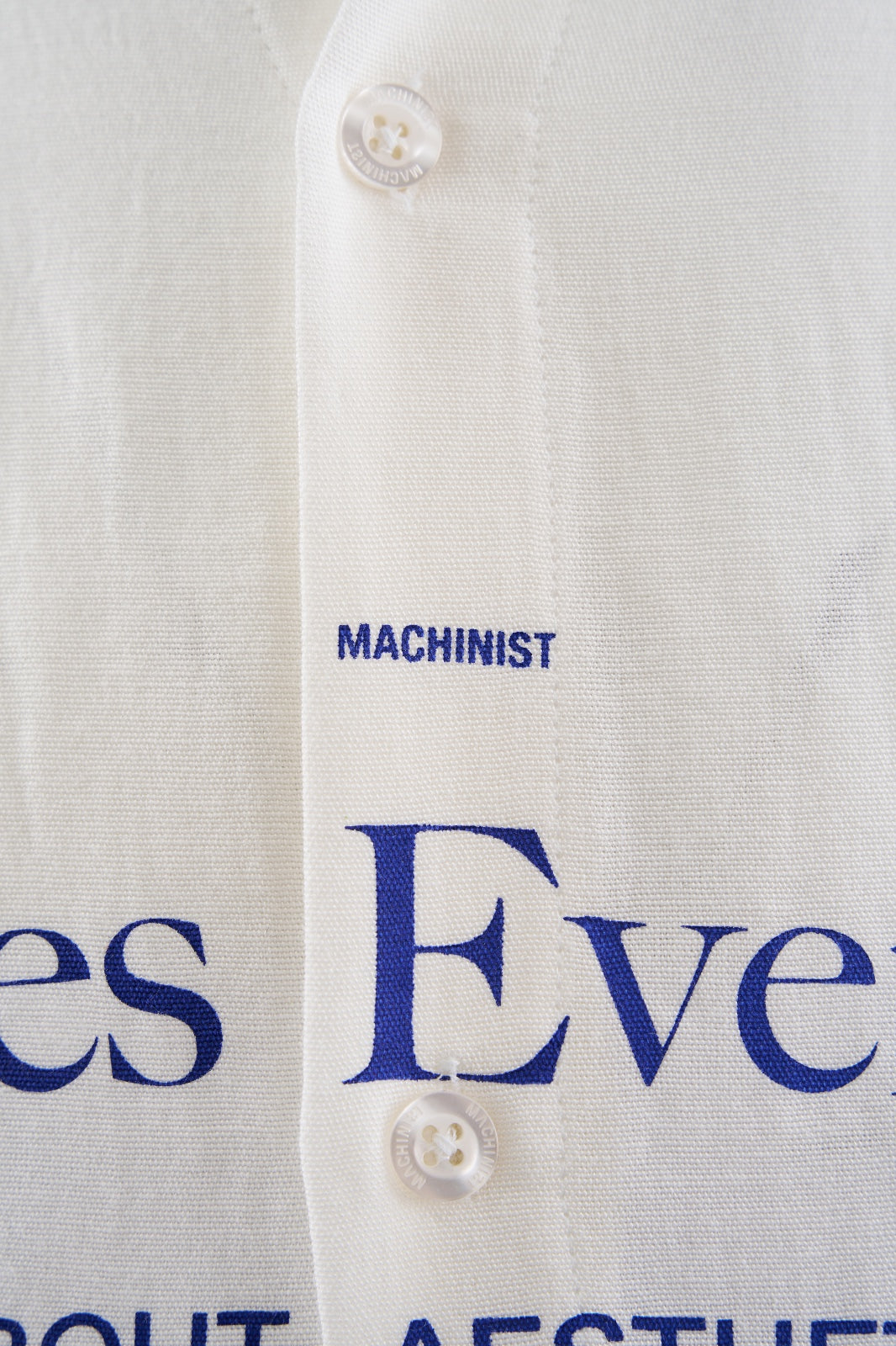 Machinist detachable Shirt in White