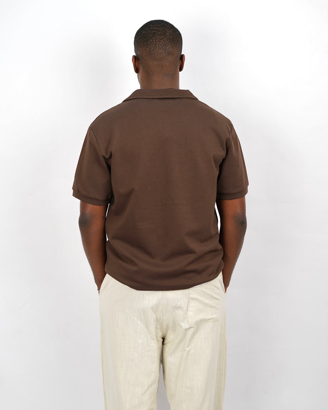 M Studios Polo Shirt in Brown