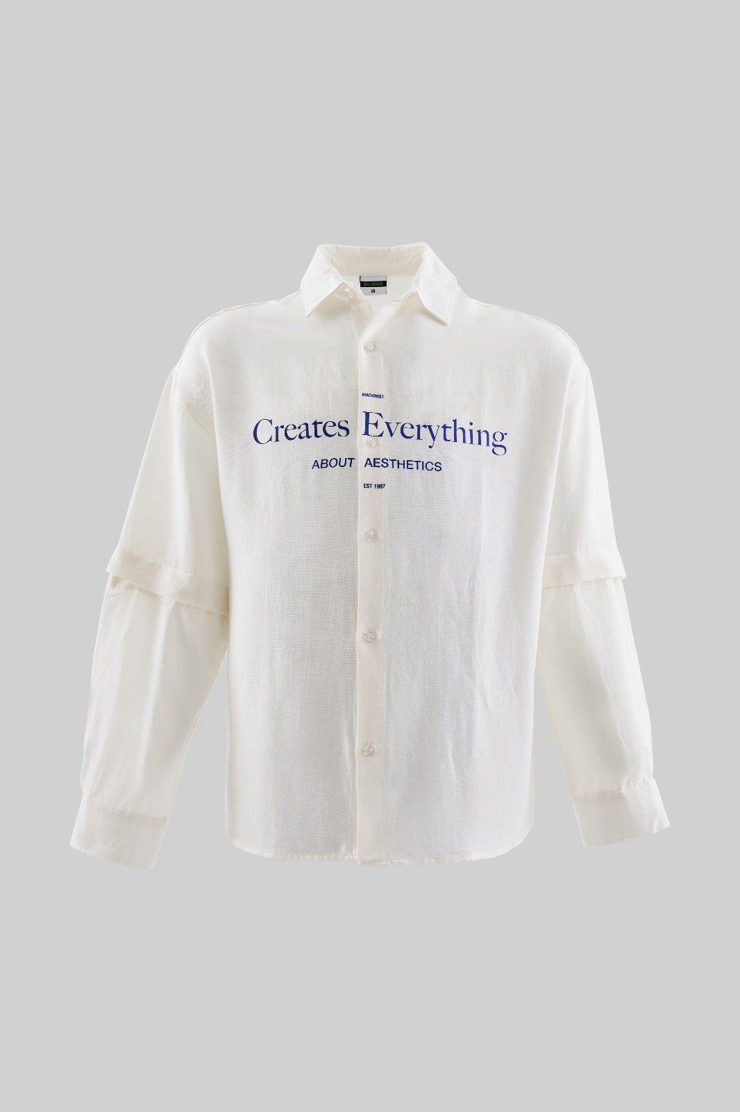 Machinist detachable Shirt in White
