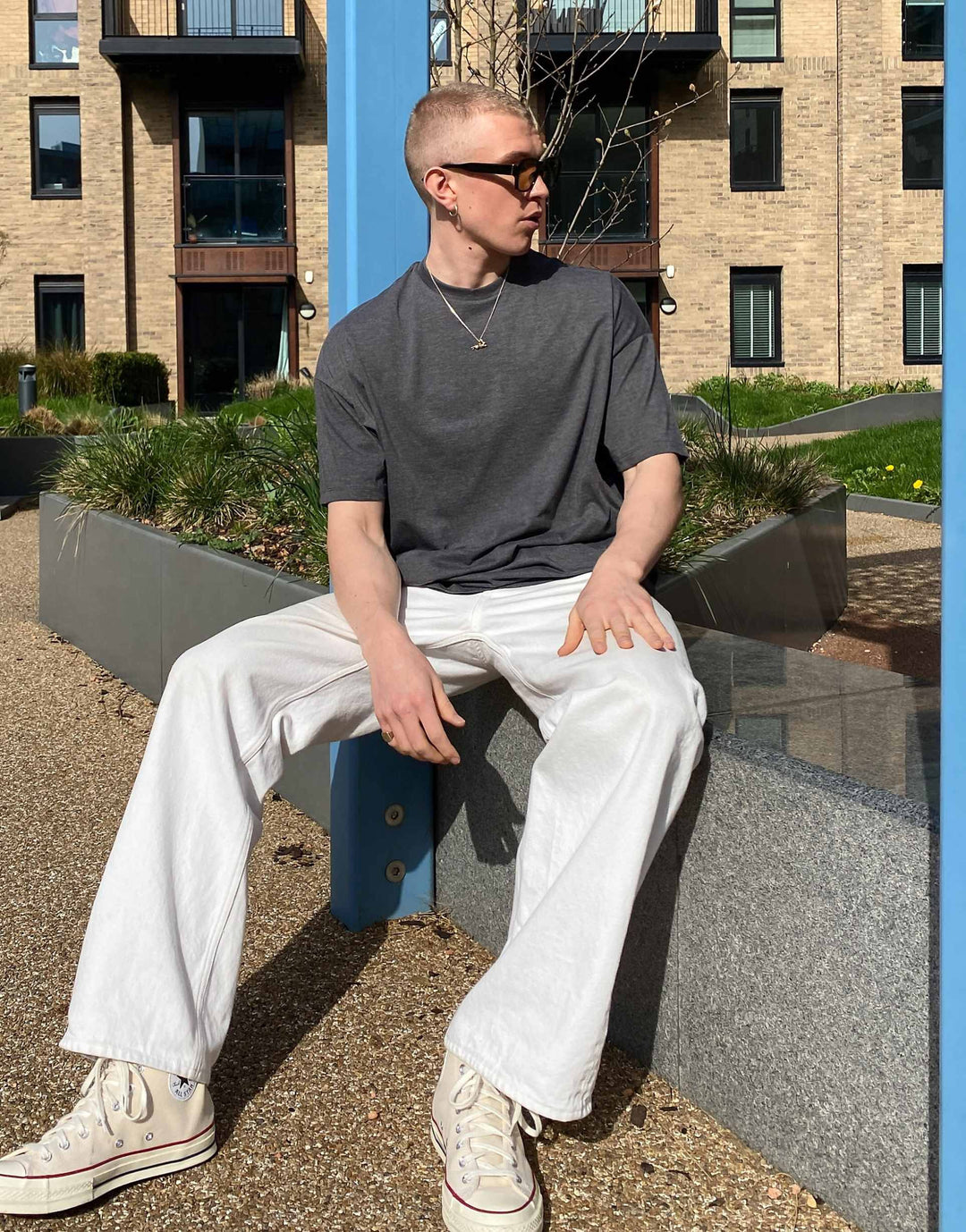 FSBN Oversized t-shirt in Dark Grey
