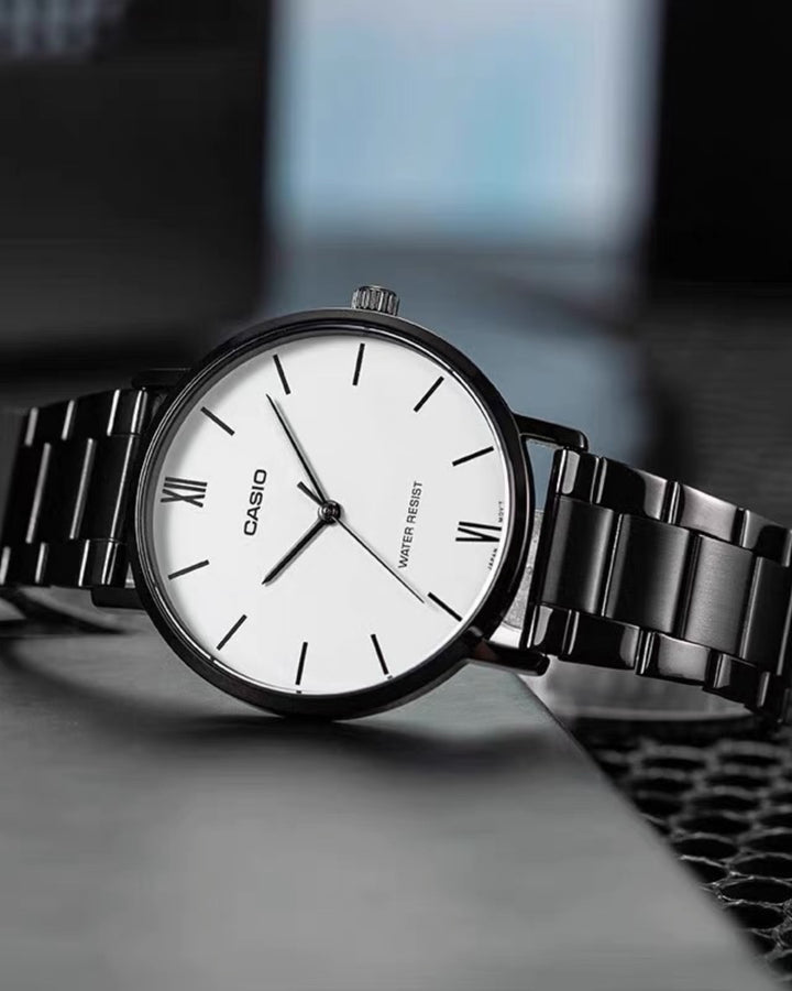 CASIO MTP-VT01B-7B Chain Watch