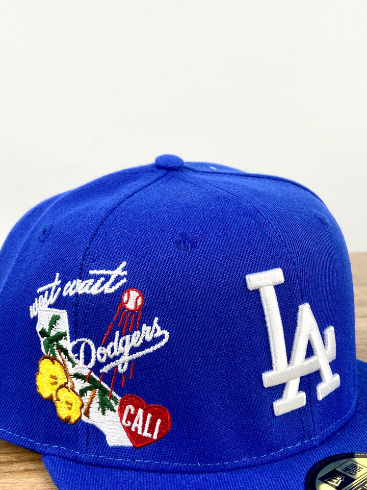 Los Angeles Dodgers New Era Fitted SnapBack in royal blue