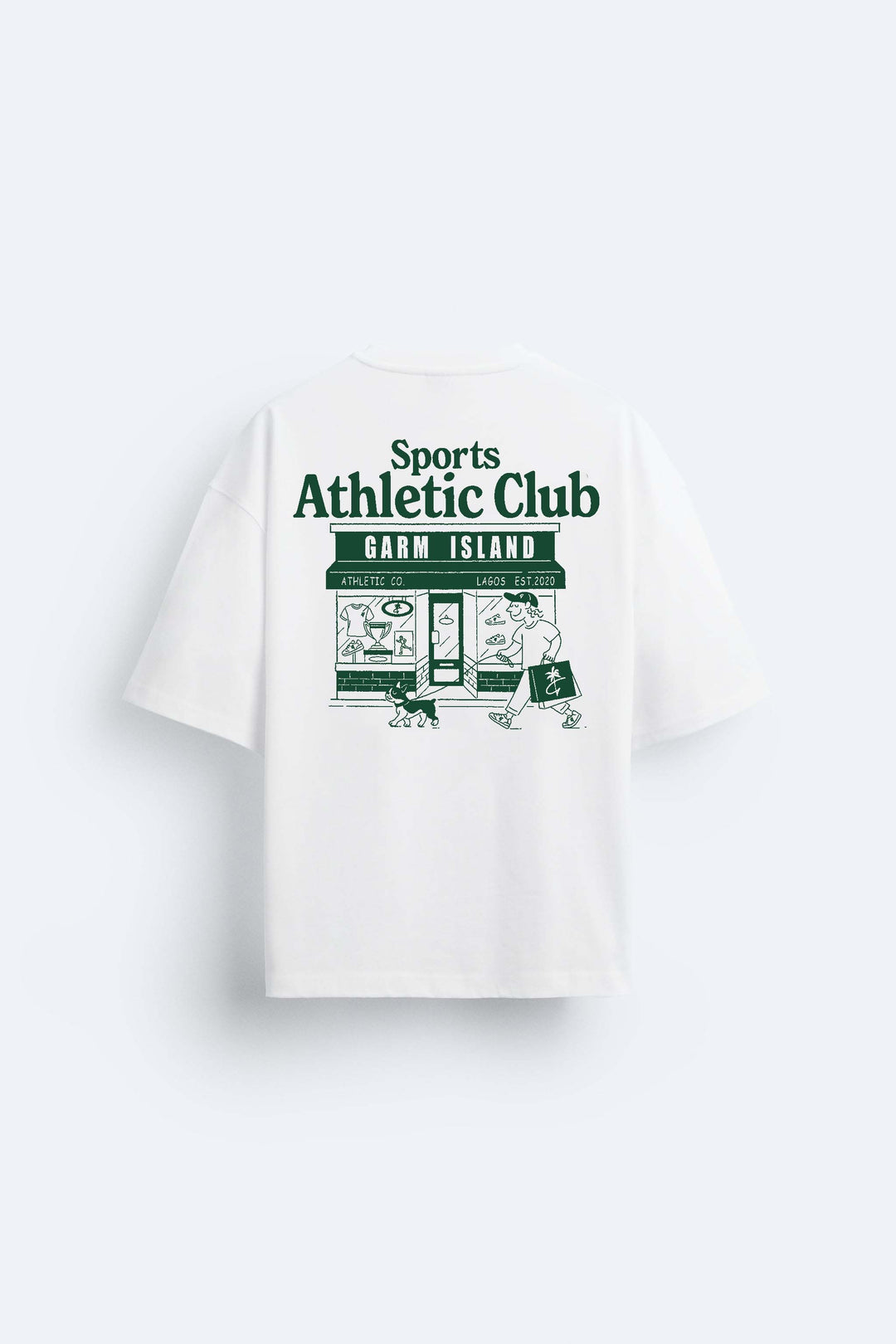 Garm Island Athletic Club T-shirt in white