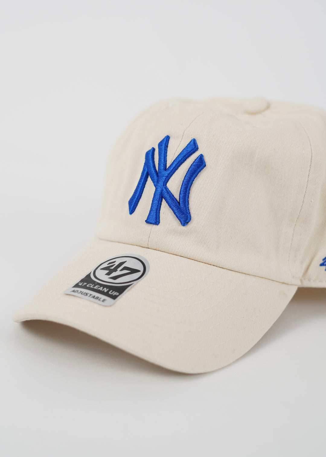 NY Baseball Adjustable Cap in Cream