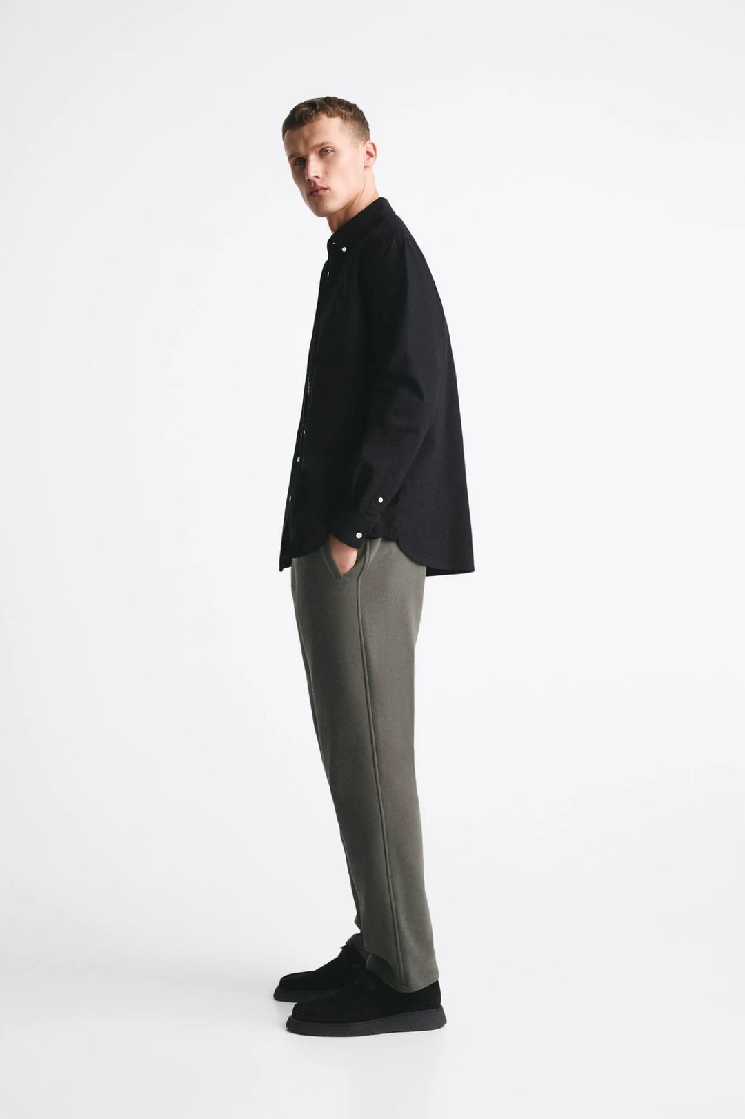 SPRUCE COTTON JOGGERS IN GREEN