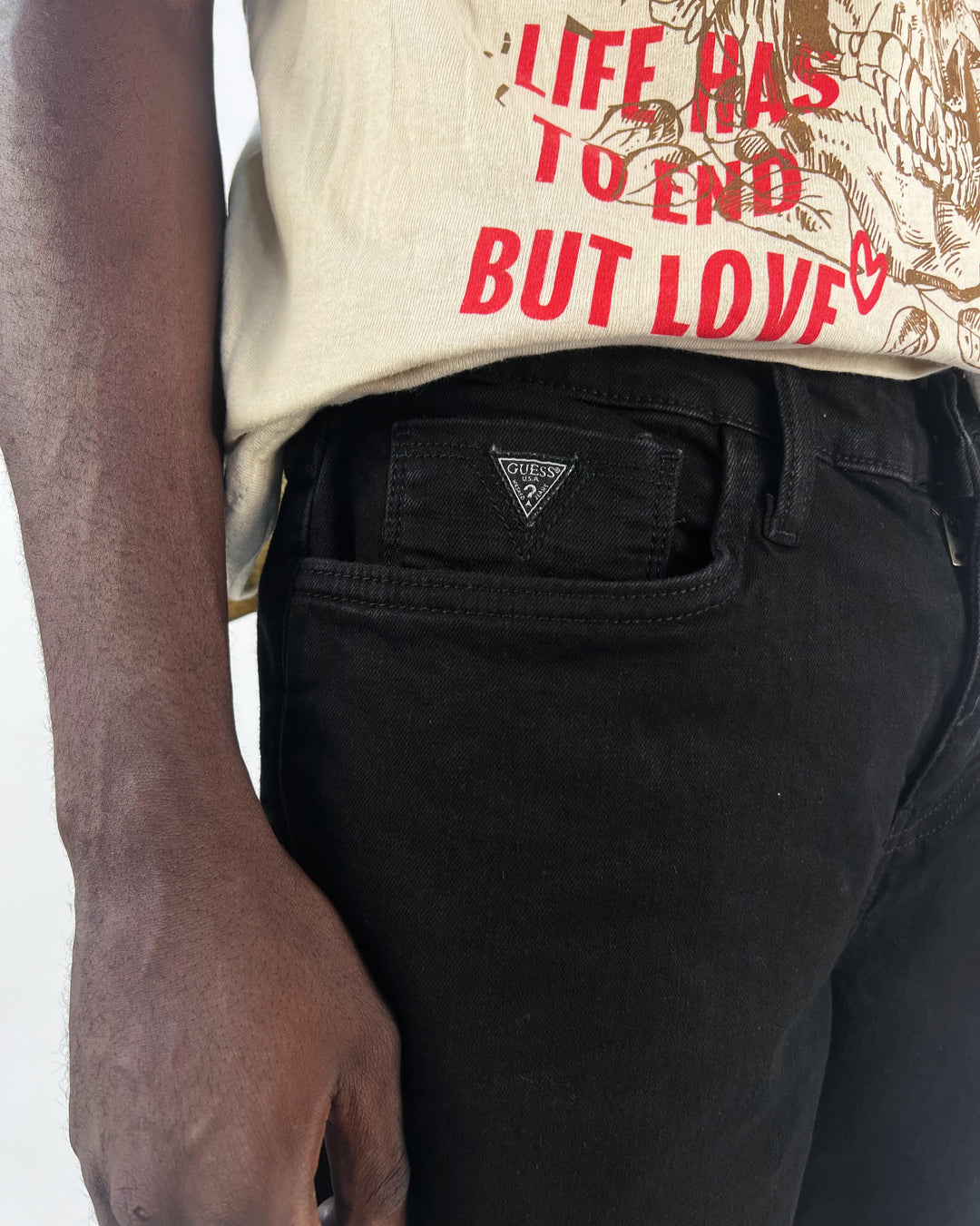 Guess Slim fit jeans in black
