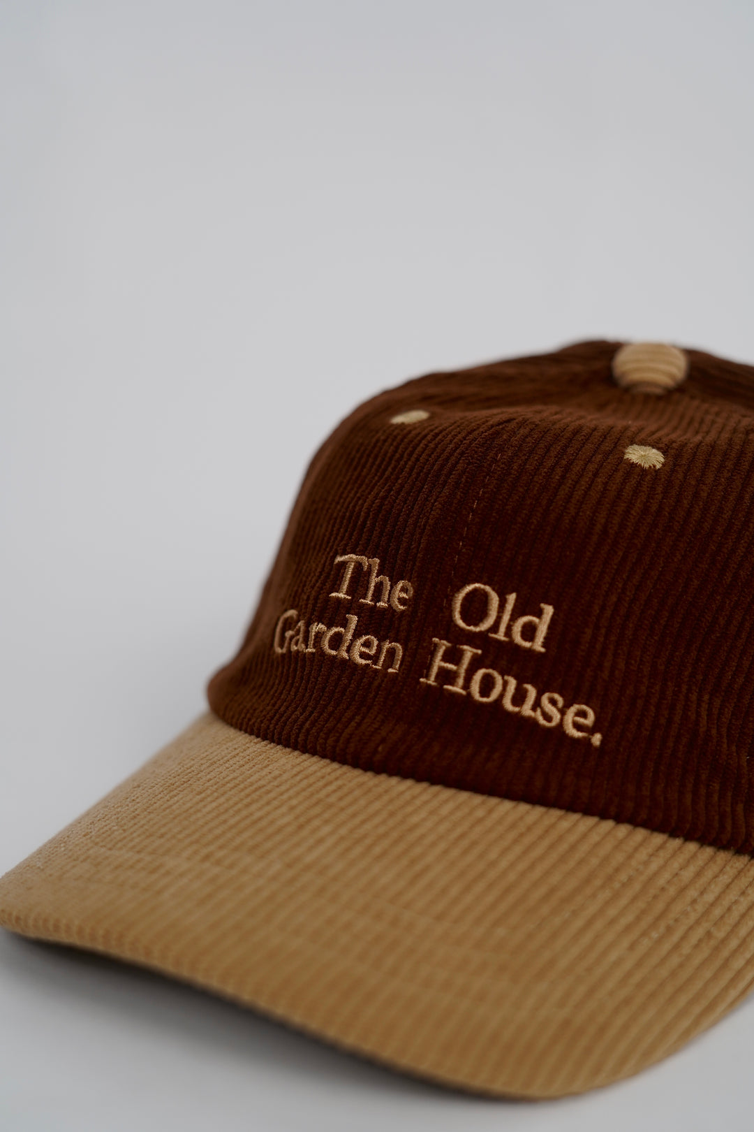 Garden House Corduroy Adjustable Cap in Gold