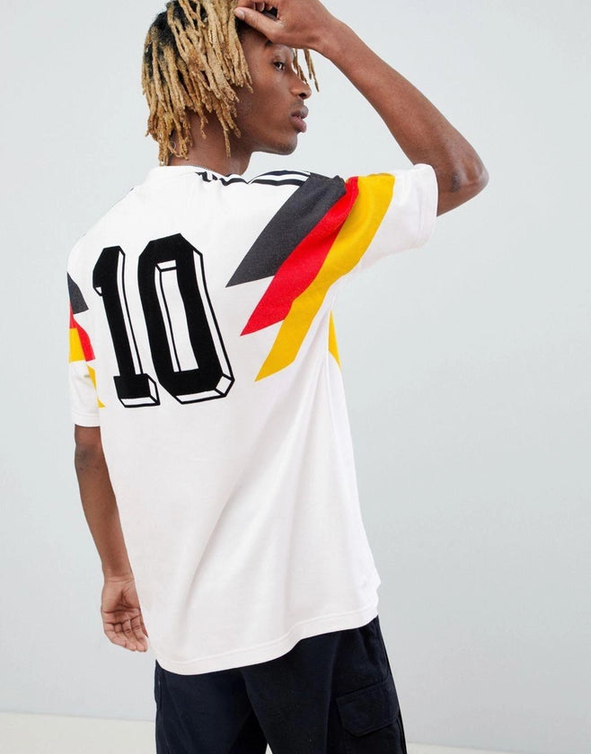 Germany 1990 Retro Jersey Tshirt in white