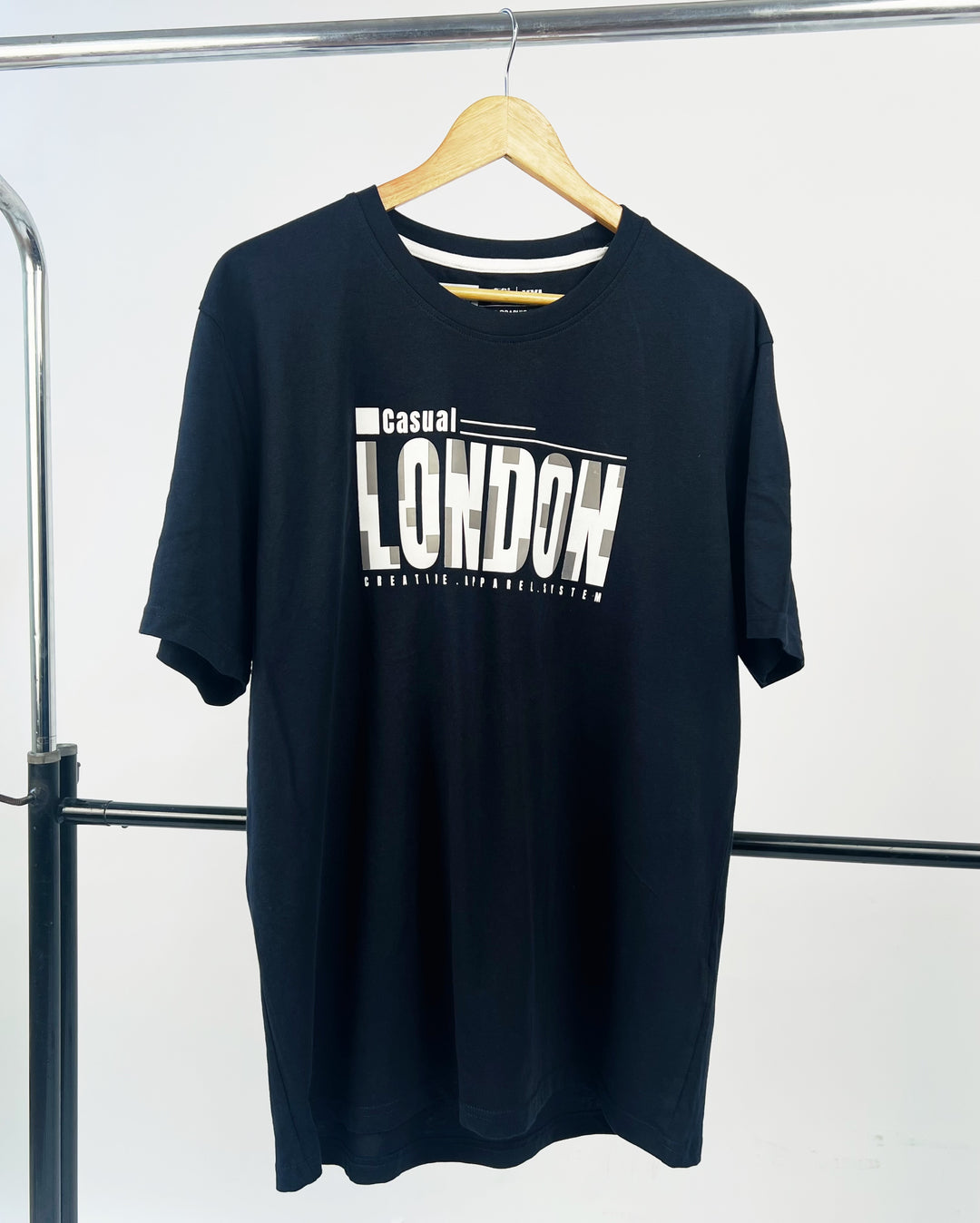 N Man Casual London T-shirt in Navy