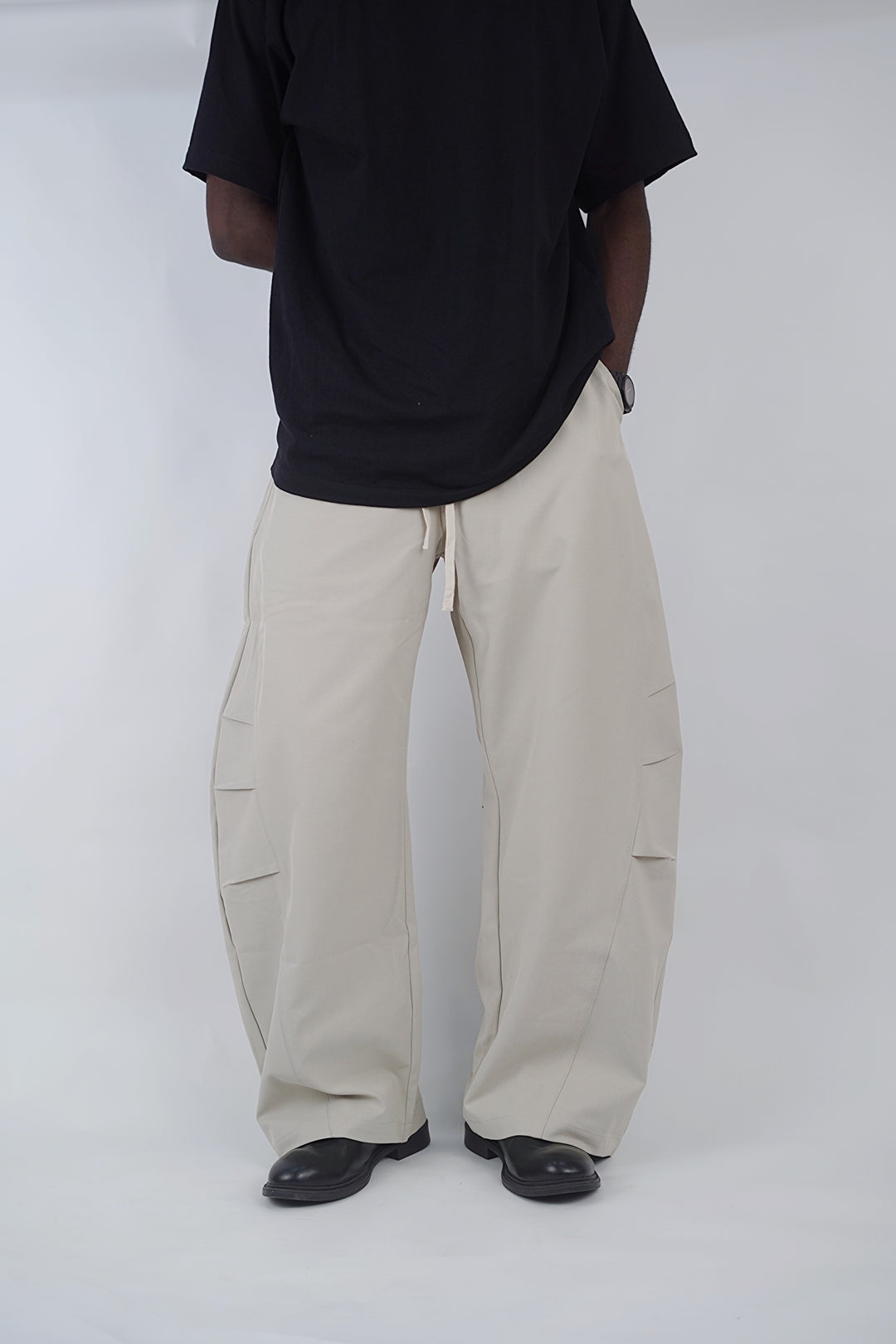 Garm Island Barrel Pants in Beige