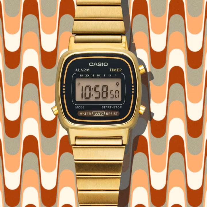 Casio LA670WGA wrist watch in gold