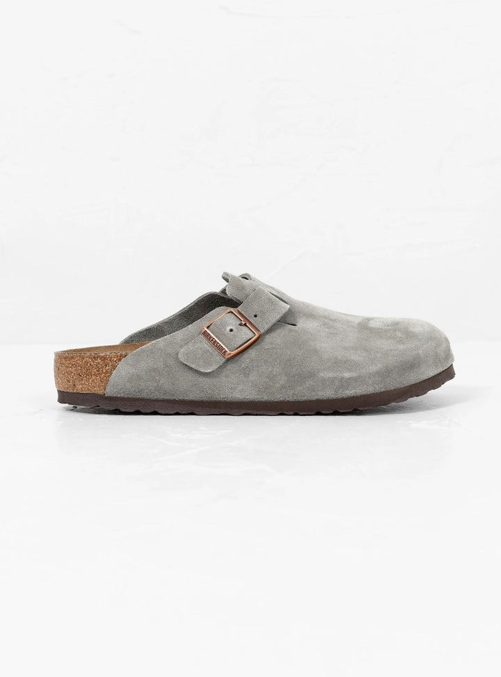 Birkenstock Boston Clogs Slides in Grey