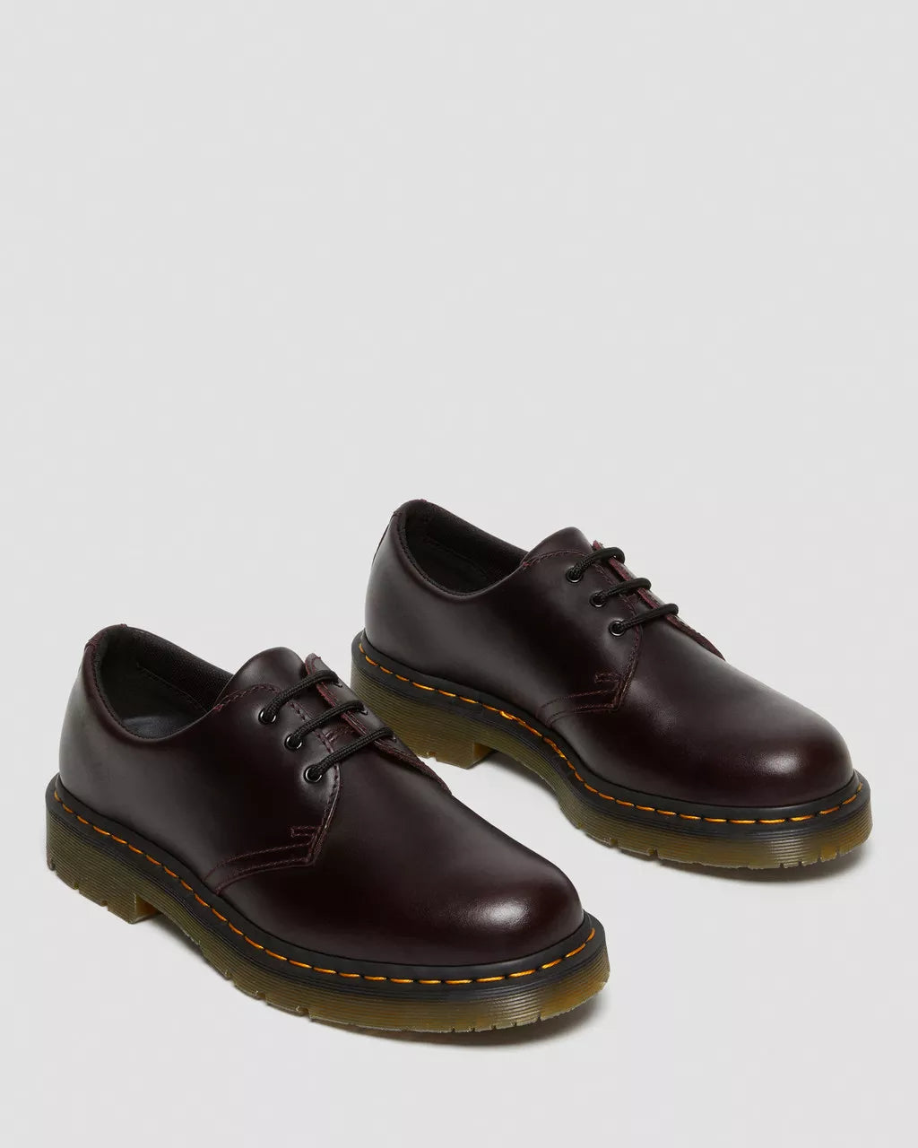DR MARTENS Slip Resistant Leather Oxford Shoes in Oxblood